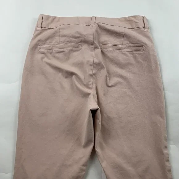 Old Navy Pink Bamboo Stretch Canvas High Rise Skinny Pixie Pant 4 - Picture 7 of 7